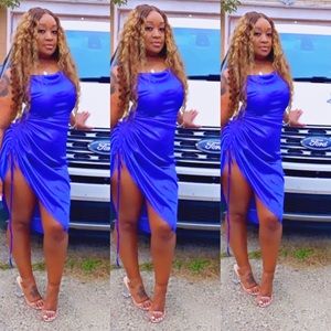 Worn once royal  blue dress